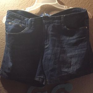 Blue denim jean shorts